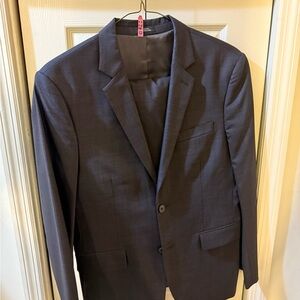 Express Producer Charcoal Men's Dress Suit Slim Fit